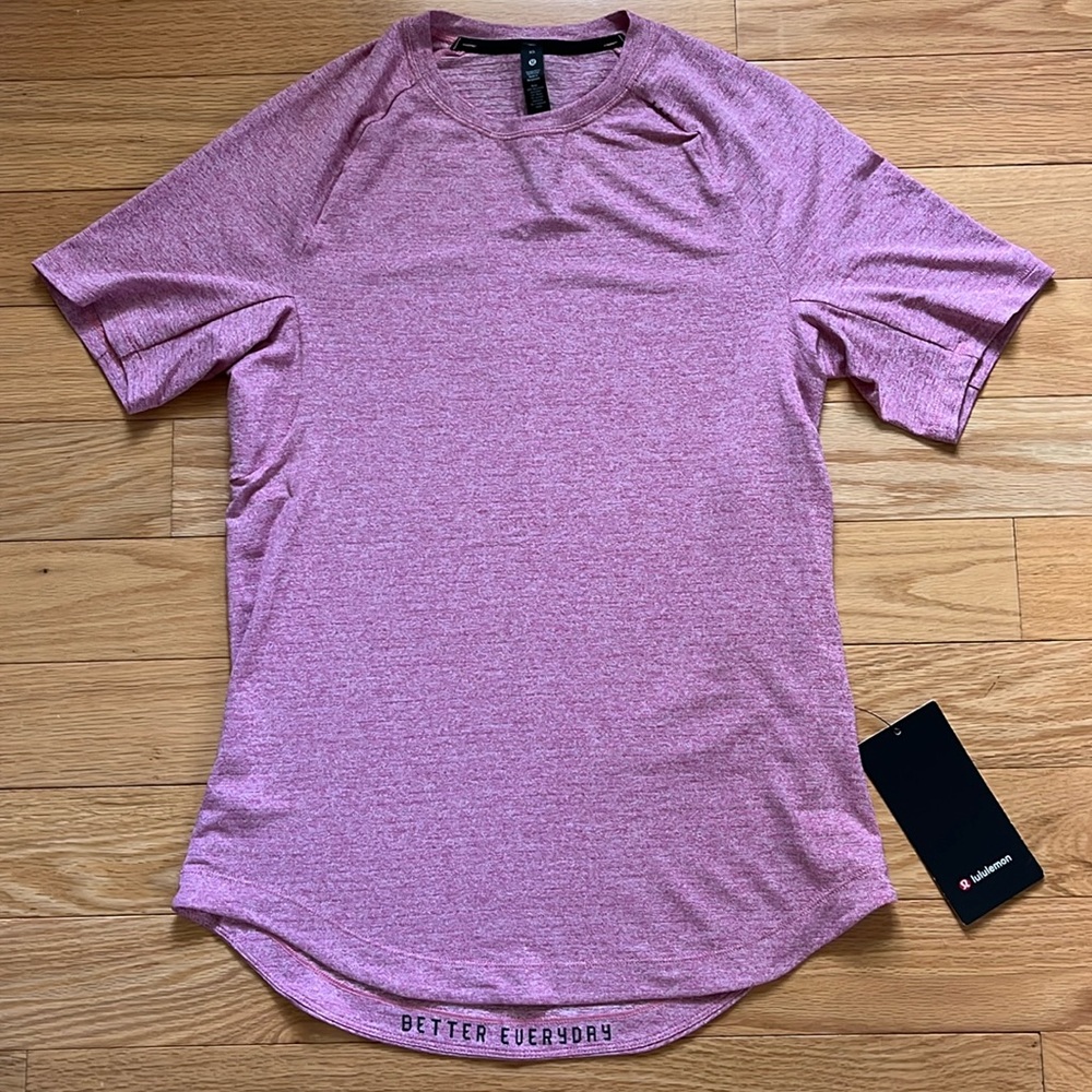 Lululemon Drysense Short Sleeve *Heathered Pink Blossom